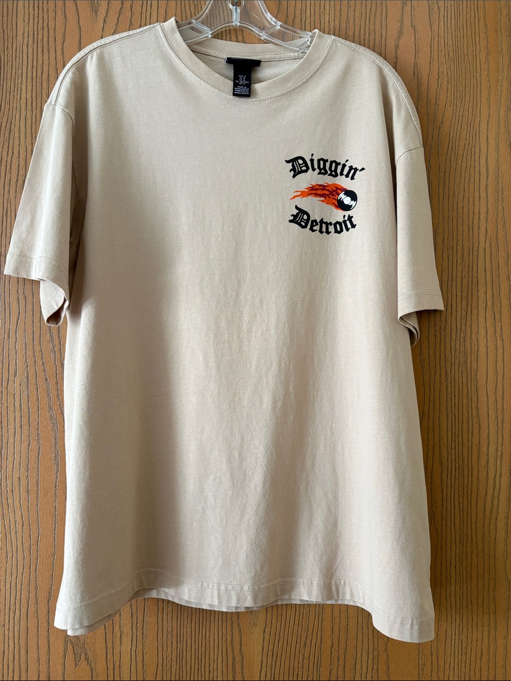 Diggin' Detroit Graphic Tee - Beige